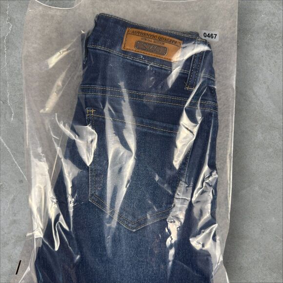Stag High Rise Dark Wash Stretch Denim Skinny Curvy Jeans - Size 0 (22"x28") - Picture 7 of 7